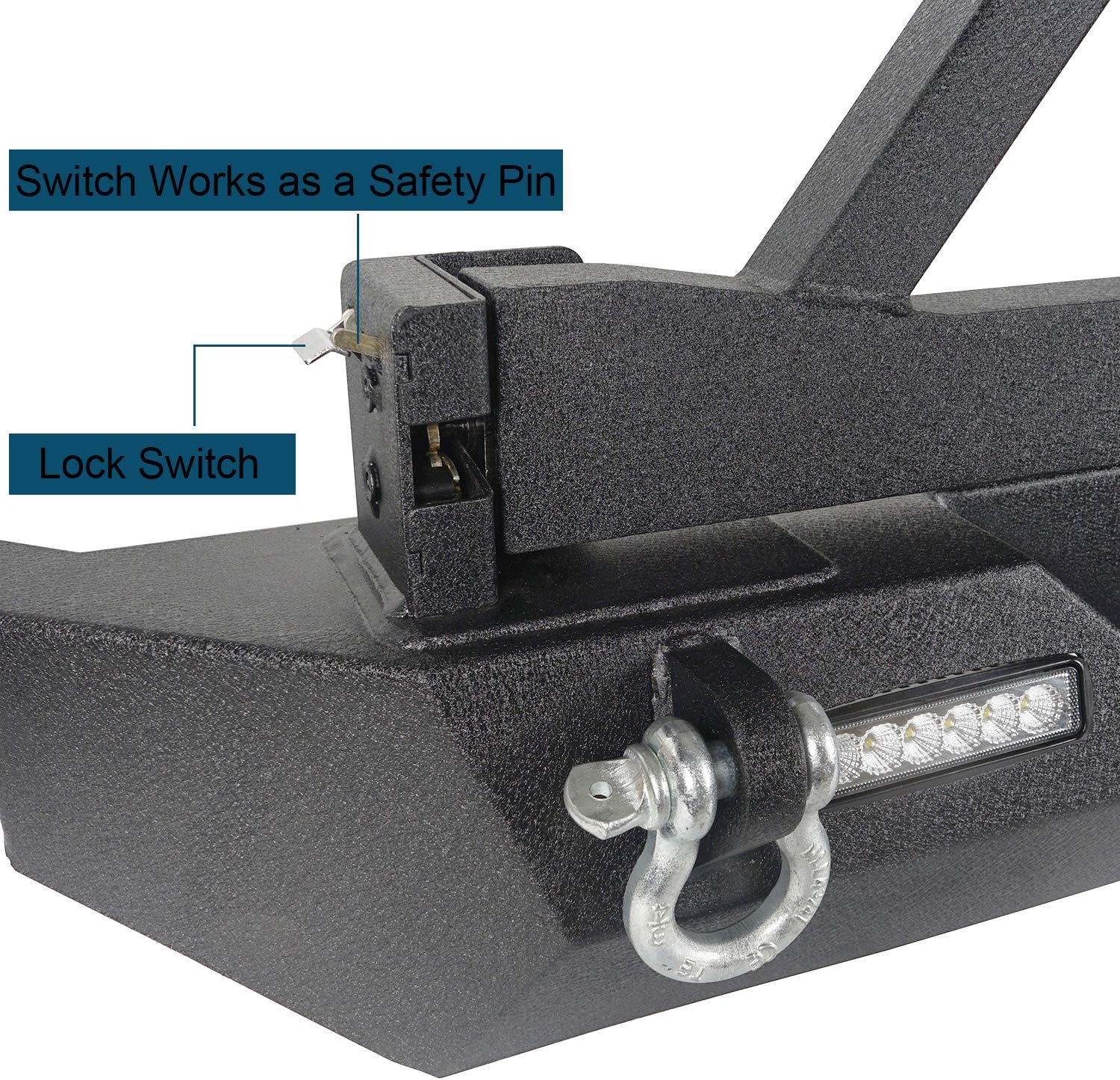 Steel Bumper with Tire Carrier and Receiver Hitch Z67898