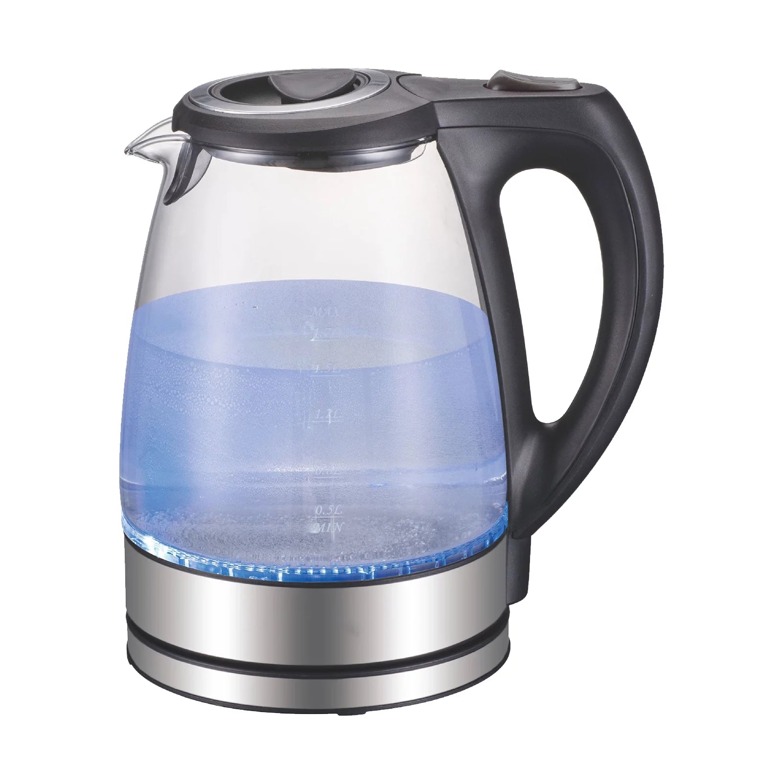 1.7L 1500W Glass Electric Kettle with Auto Shut-Off L339