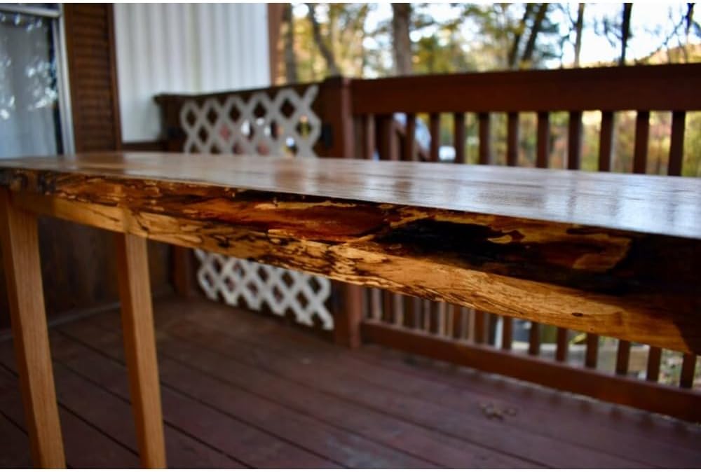 Spalted Live Edge Wood Desk B377