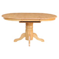 Oval Pedestal Dining Table with Butterfly Leaf W791