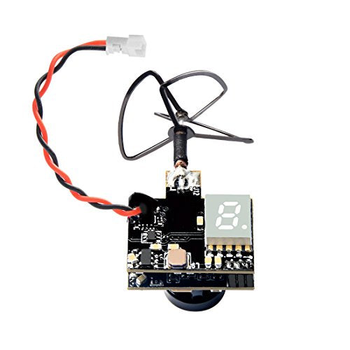 Micro FPV AIO 600TVL Camera 5.8G 25/50/200mW Adjustable Transmitter with Cloverleaf Antenna M1349