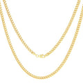 14k Yellow Gold Miami Cuban Link Chain Pendant Necklace L5544