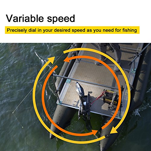 Black 12V 55LBS 48inch Bow Mount Trolling Motor with Remote Control L30099