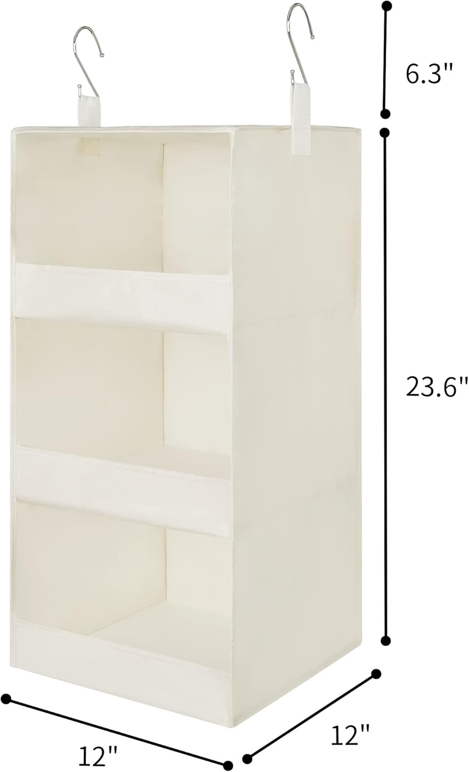 3-Pack Cloth Storage Bins & 1-Pack Hanging Closet Organizer K4457