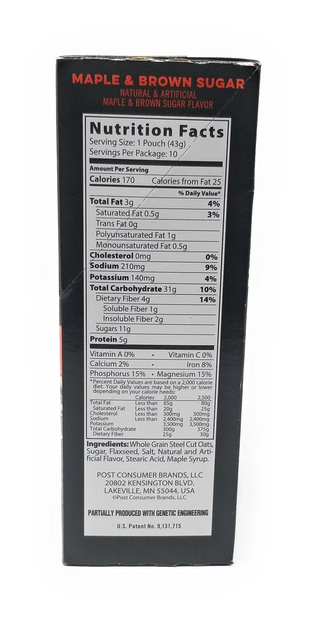 Steel Cut Maple Brown Sugar Oats 2 Pack 15.1 Ounce T53404