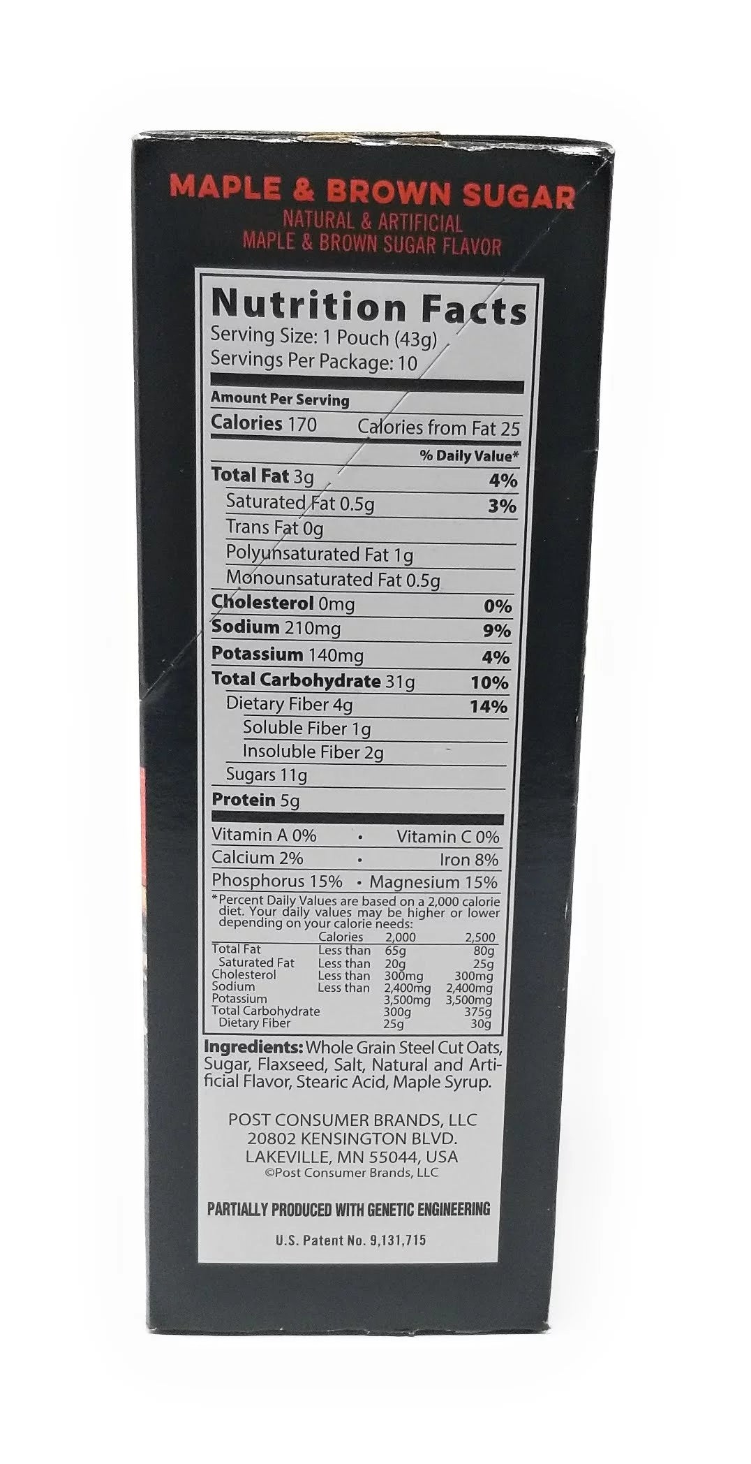 Steel Cut Maple Brown Sugar Oats 2 Pack 15.1 Ounce T53404