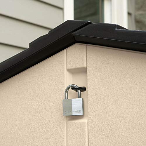 Beige/Brown 5 x 6.5 Ft Resin Outdoor Storage Shed L977