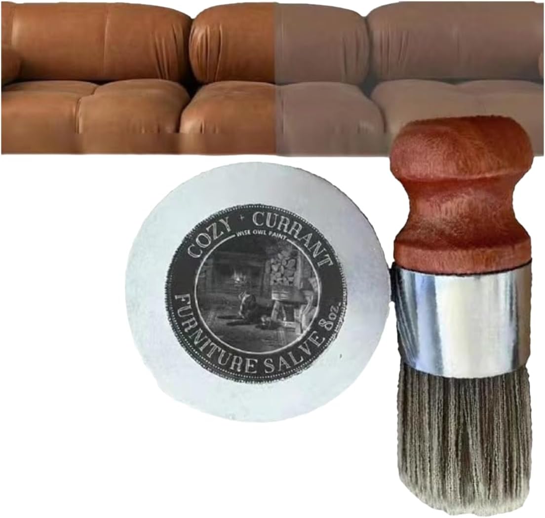 8.5 ounces Furniture Salve and Brush Q405354