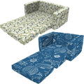 2 Seats 2 in 1 Flip Open Chair Sleeper Bed H197