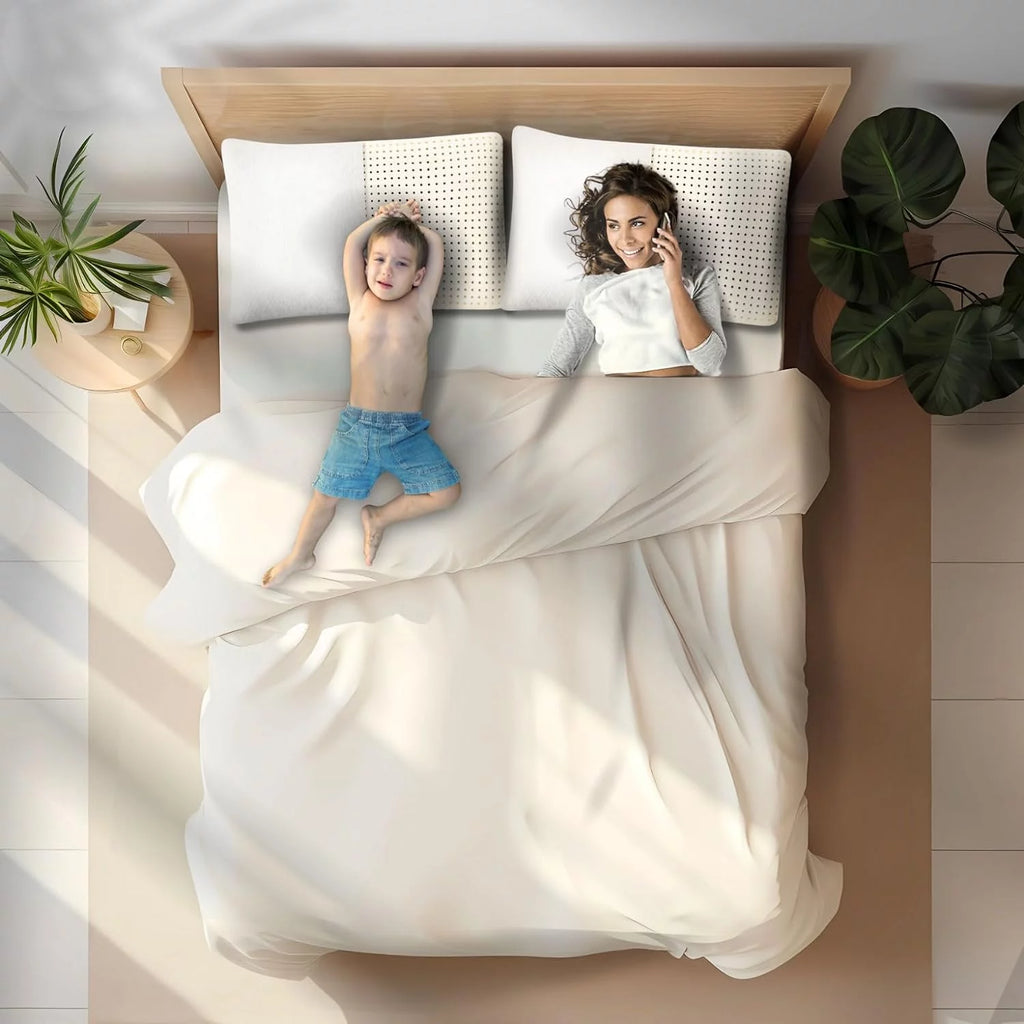 Medium Talalay Latex Pillow with Cotton Cover Q863859