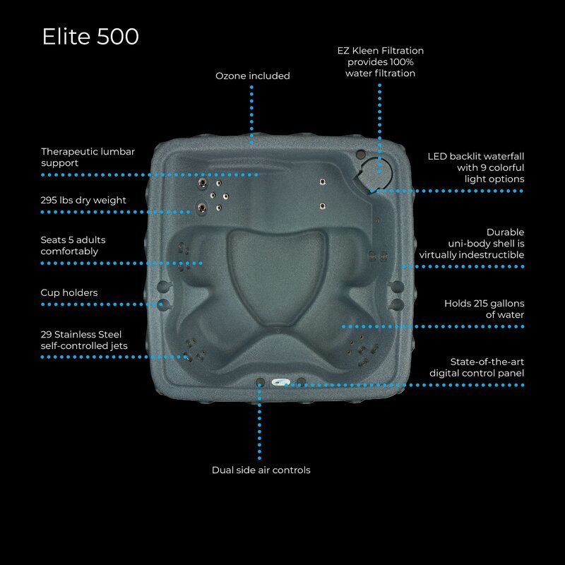 5-Person Lounger with 29 Jets E2427