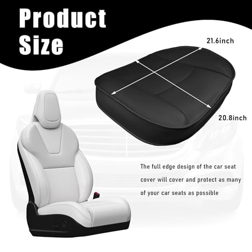 Beige PU Leather Car Seat Bottom Cover J787880