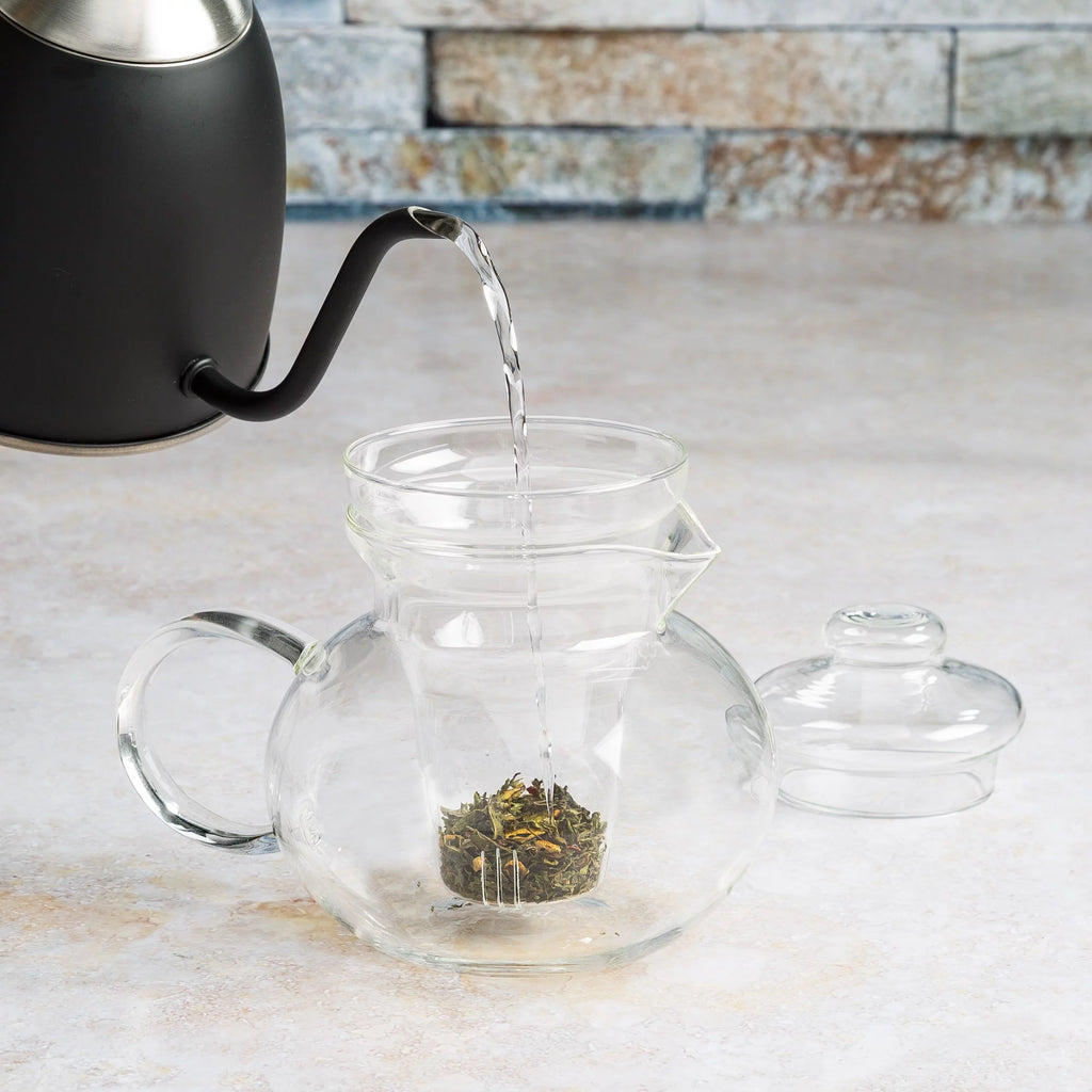 Borosilicate Glass Teapot with Infuser, 40 Ounce L88760