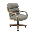 2 Set of Caster Swivel Tilt Dinning Chairs with Metal Frame R439189