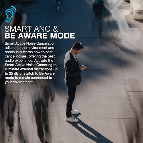 Sage Hybrid Active Noise Cancelling Over-Ear Wireless Headphones B2178