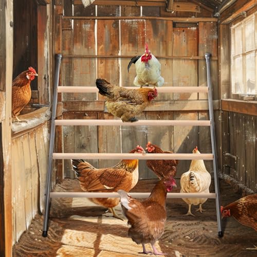 Chicken Coop Run with Anti-Rust Durable Steel, Large Walk-in Poultry Cage with Cover R58328