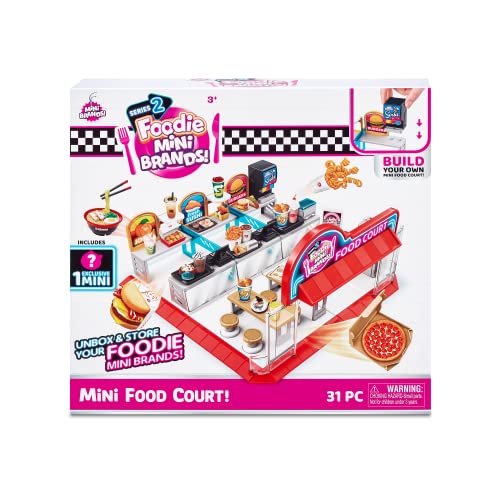 Mini Brands Foodie Series 2 Food Court Playset with 1 Exclusive Mini B713307