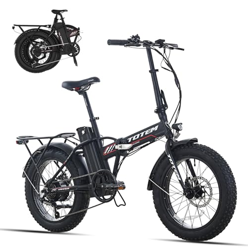 20"X4" Fat Tire Folding Electric Bike with 48V 10.4Ah Removable Battery X78366
