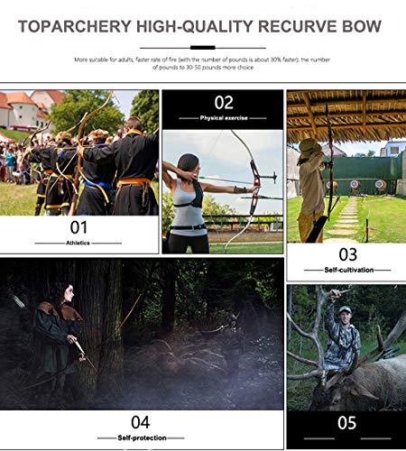 Black Metal Riser Takedown Recurve Bow T11807