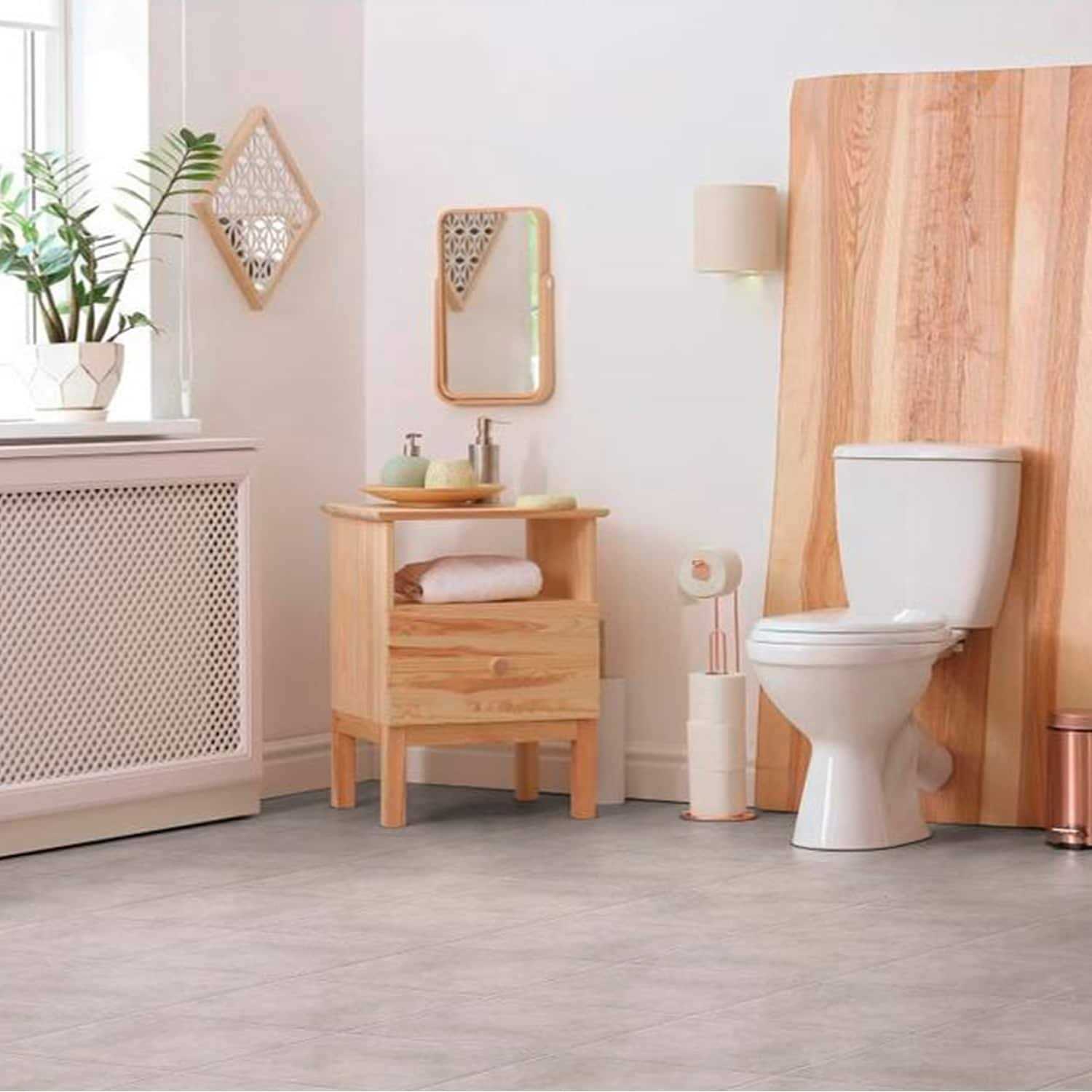 Gray 12-in x 12-in Glazed Ceramic Floor and Wall Tile P64924