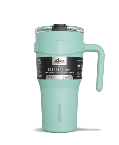 40oz Stainless Steel Double Wall Vacuum Insulated Tumbler With Handle And 2 in 1 Straw Lid Q404972