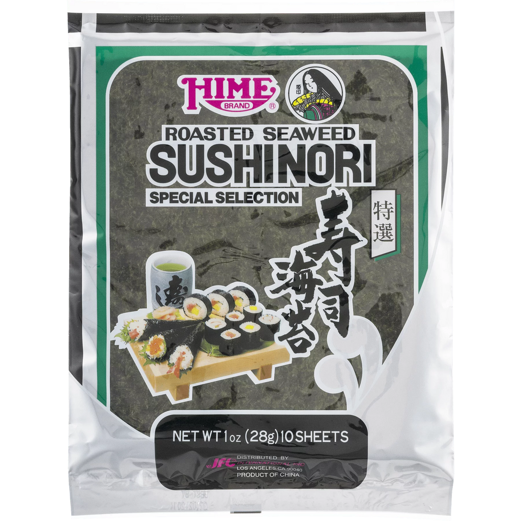1 Ounce Roasted Seaweed Sushinori Wrap, 12 packs per case C493