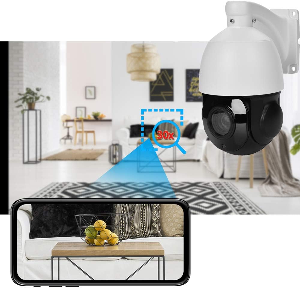 4K PTZ 8MP Security Camera with 30x Optical Zoom and Night Vision M7793
