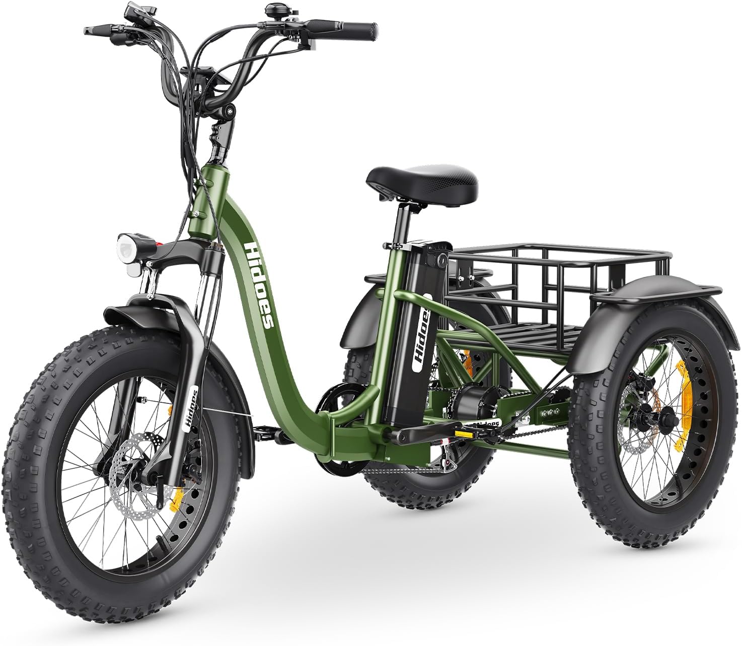 Electric Tricycle, 20"X 4.0" Fat Tire, 48V 20Ah Removable, 7 Speed Folding P7332