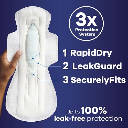 20 Count Heavy Overnight Maxi Pads with Wings B2495