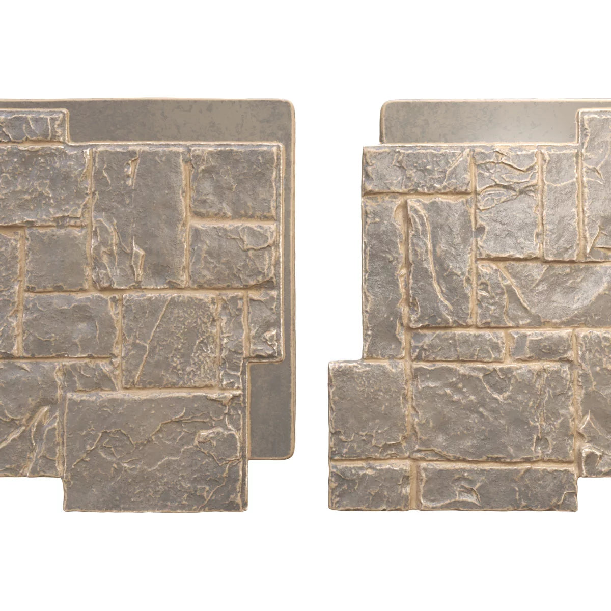 49"W x 24 1/2"H x 1 1/4"D Faux Stone Siding Panel B6199