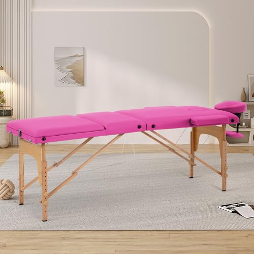 24 inch Wide Folding Height Adjustable Massage Table with Non-Woven Bag S16133