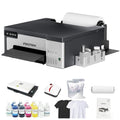 DTF Printer with White Ink Mixing and Roll Feeder, Automatic Cleaning, Includes Oven, Heat Press, Ink, Film X149