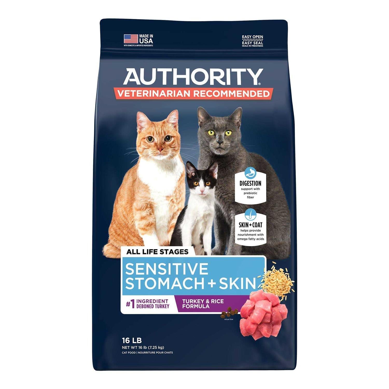 Sensitive Stomach and Skin Cat Dry Food D9994