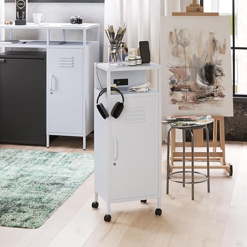 Hunter Green Metal Mobile Storage Cart A7718