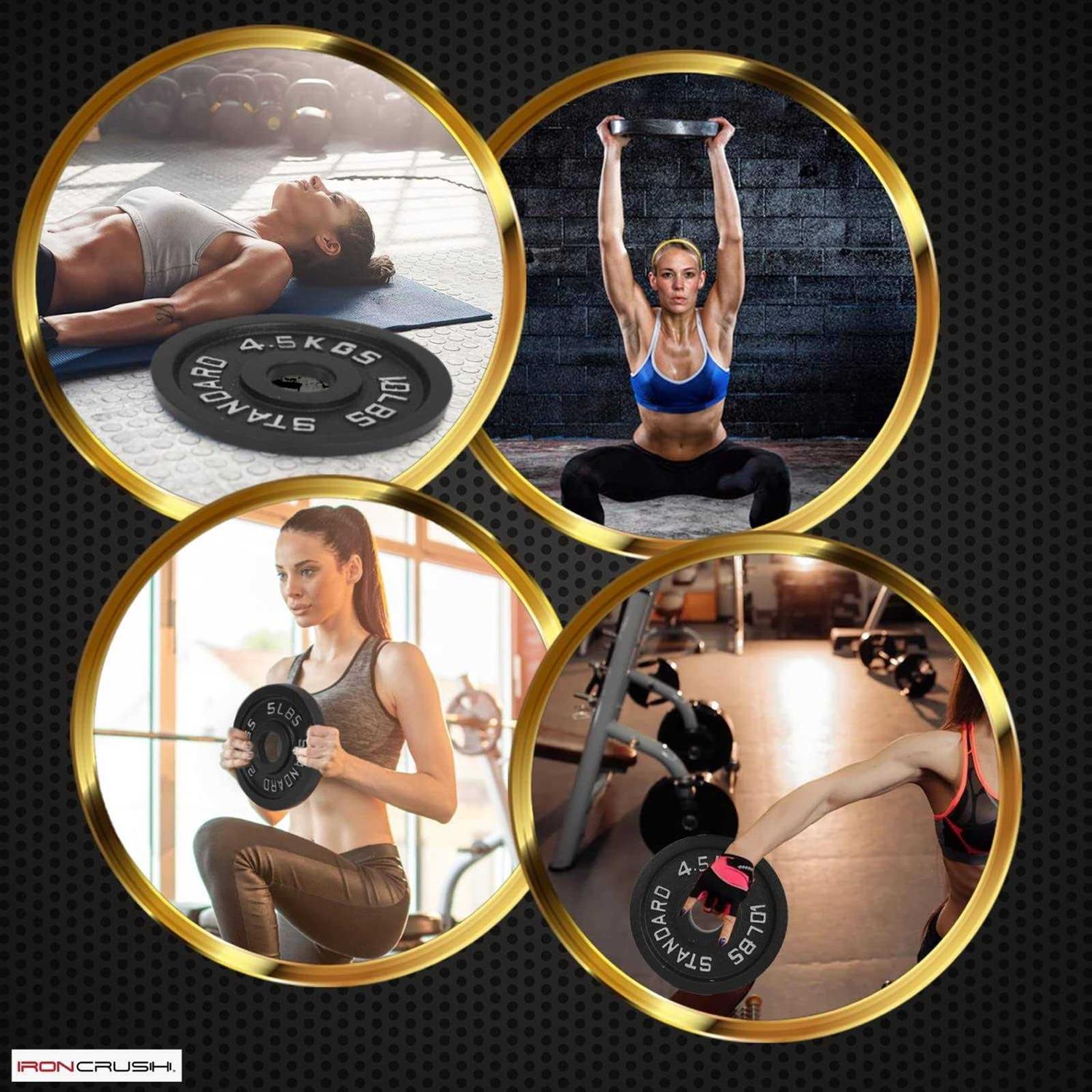 Cast Iron Olympic Weight Plates with 2-inch Hole B3045