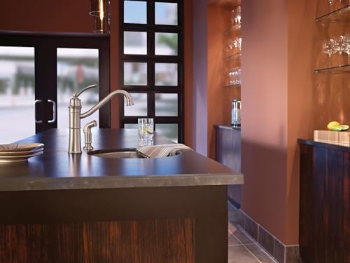 Mediterranean Bronze High-Arc Kitchen Faucet with Side Spray K62042