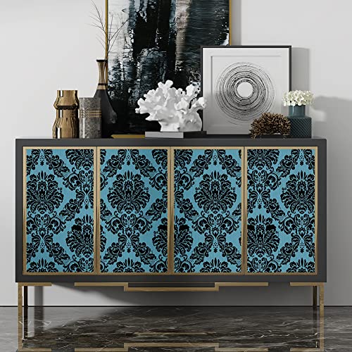 Damask Peel and Stick Wallpaper 17.7" x 32.8ft Vinyl Roll B284