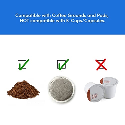 Compact Single-Serve Coffee Maker with Stainless Steel Travel Mug L3899