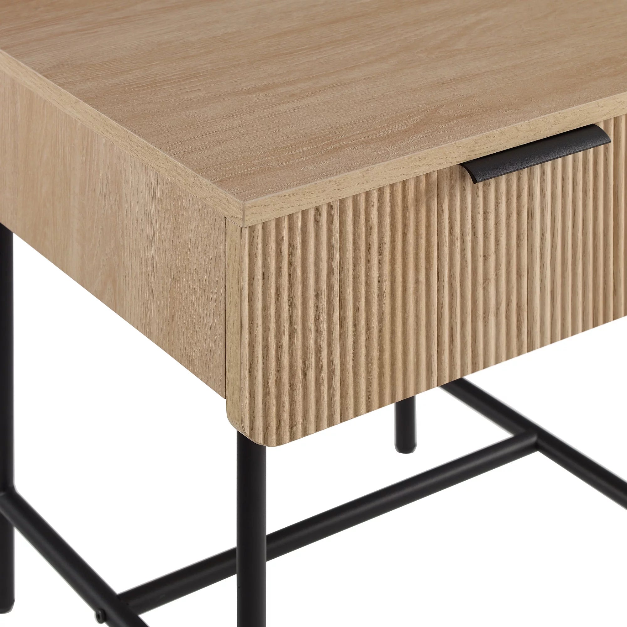 18.5" Reeded 1-Drawer Side Table J111