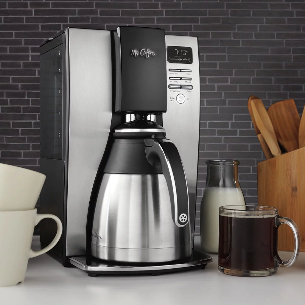 10-Cup Thermal Programmable Coffeemaker Black/Brushed Silver R2642