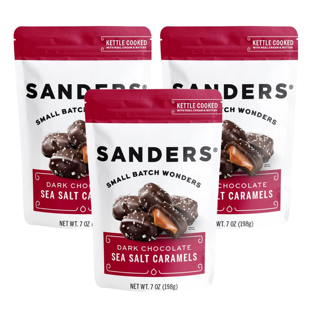 Dark Chocolate Sea Salt Caramels 3-Pack (3 x 7 oz. pouch) A5955