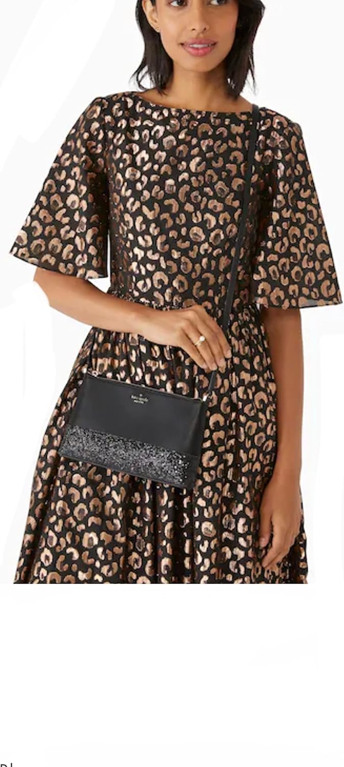 Black Glitter Crossbody D623