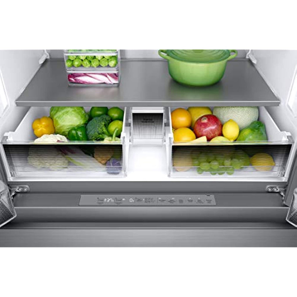 36" Freestanding 4 Door French Door Refrigerator with 22.6 Cu. Ft. Total Capacity, Stainless Steel C814