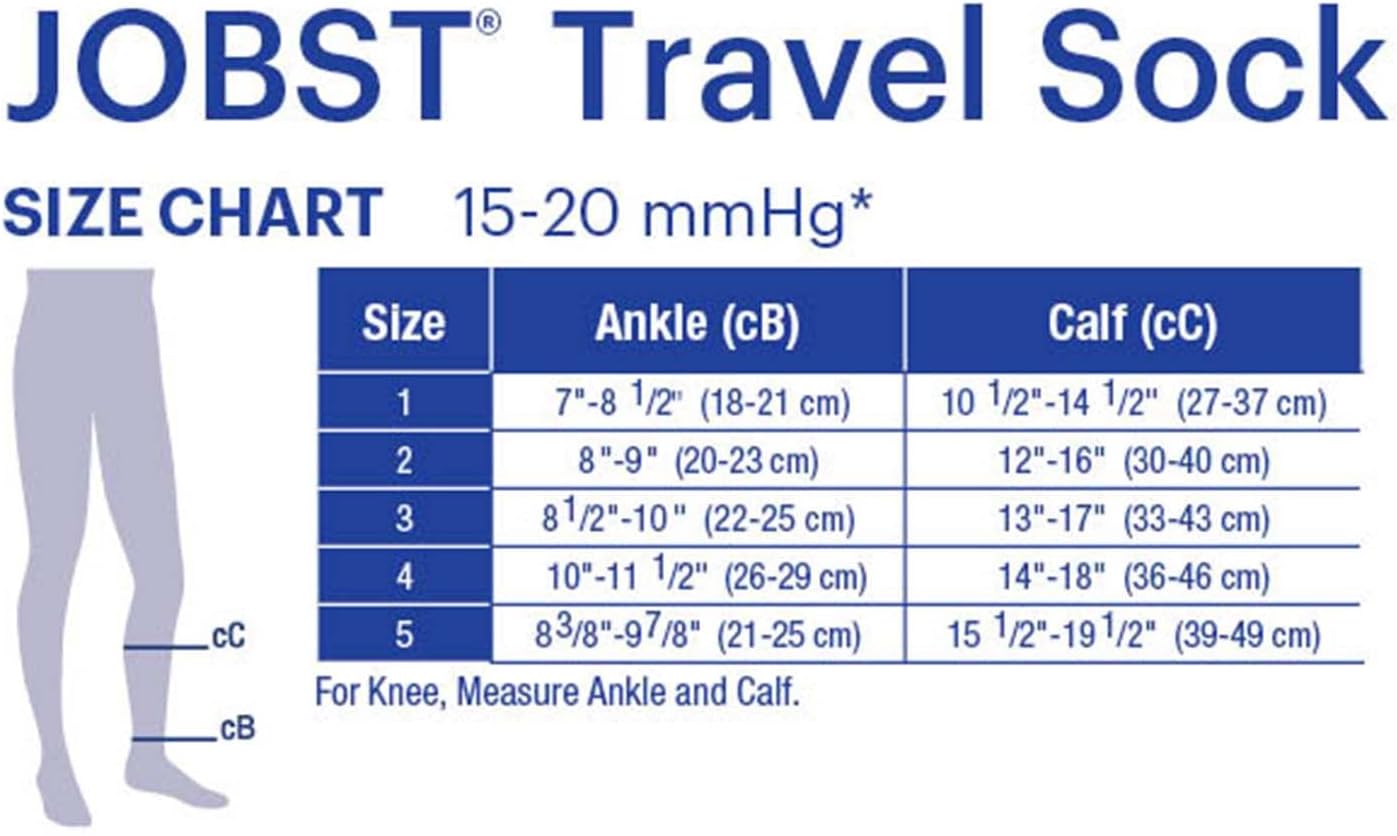 15-20 mmHg Knee High Closed Toe Compression Socks X5554