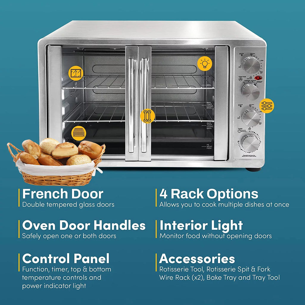 18-Slice Countertop Convection Oven with 4-Control Knobs Stainless Steel G1787