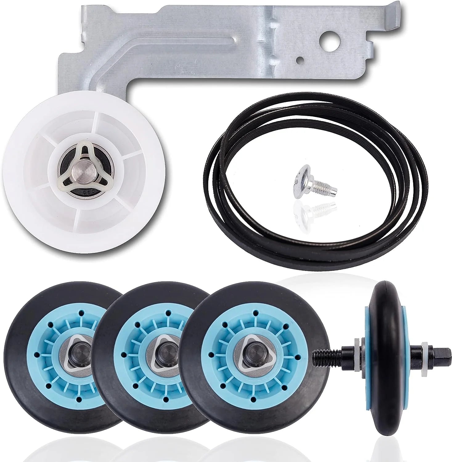 Dryer Repair Kit with Rollers Belt Pulley S35881