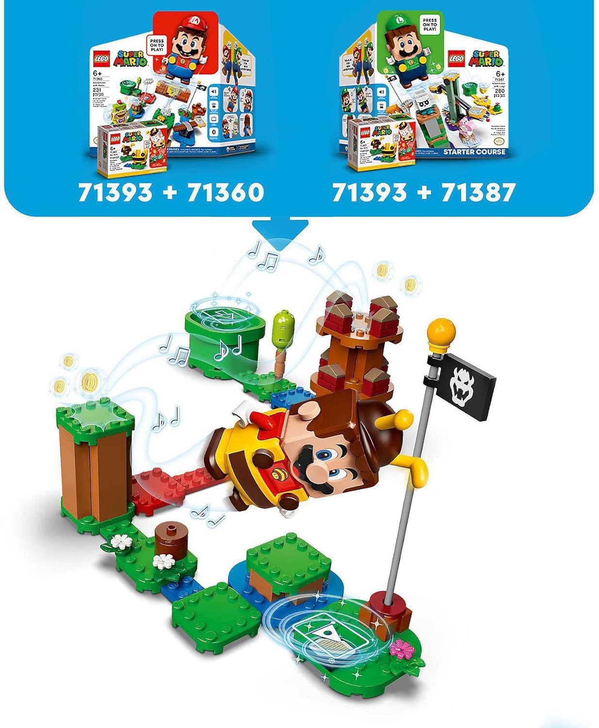Bee Mario Power-Up Pack Building Kit (13 Pieces) C15069