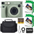 Sage Green Instant Film Camera with 40 Sheets and Carrying Case P9371