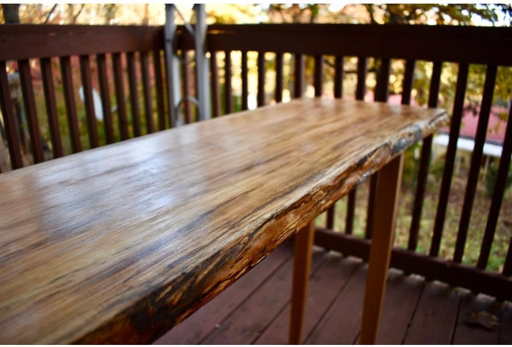 Spalted Live Edge Wood Desk B377