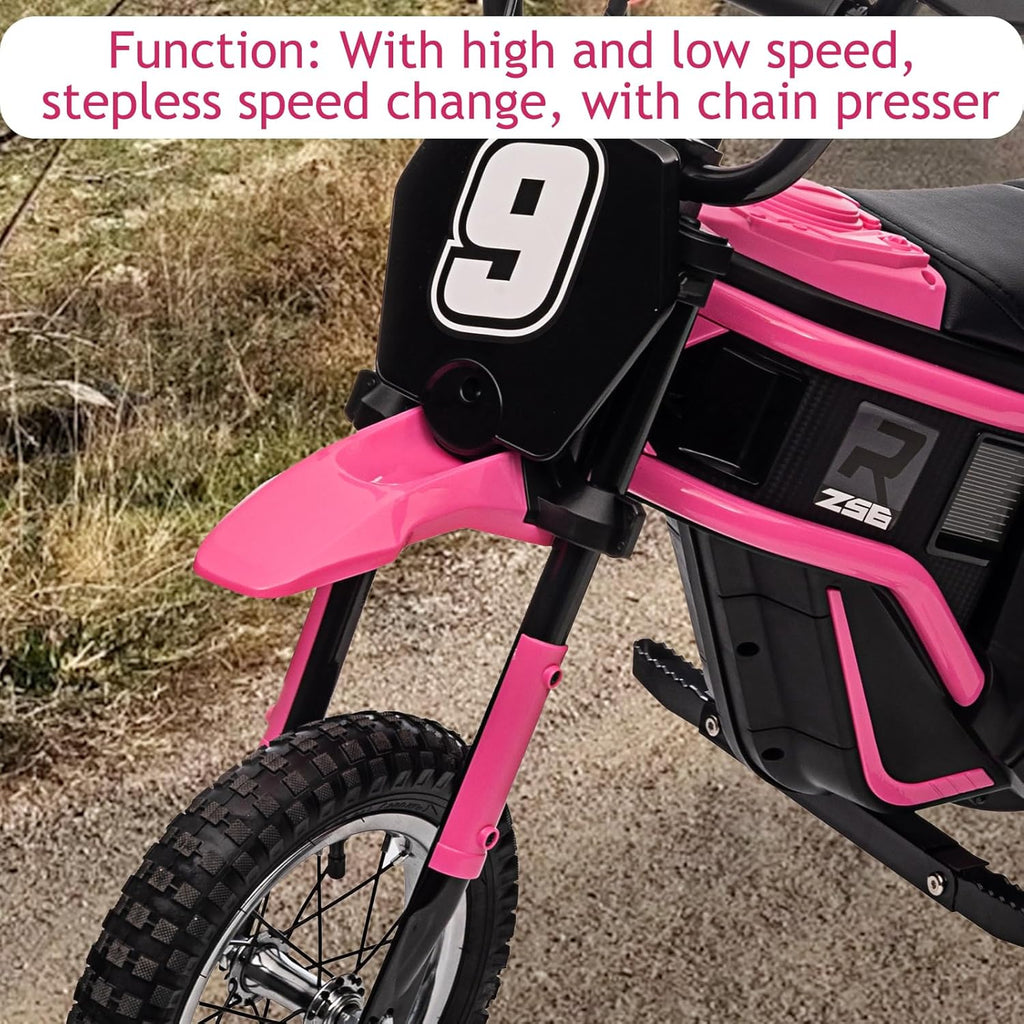 24V Electric Dirt Bike, Pink Y20514